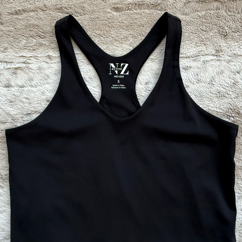 NIC+ZOE Active Flexfit Dress Women's V-neck Sleeveless Racerback Pullover Size S - Picture 9 of 14
